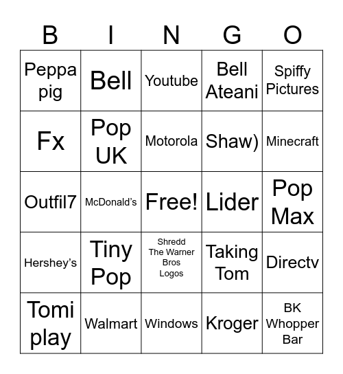 Logo Bingo Card