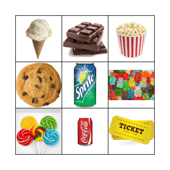 Movie Night! Bingo Card