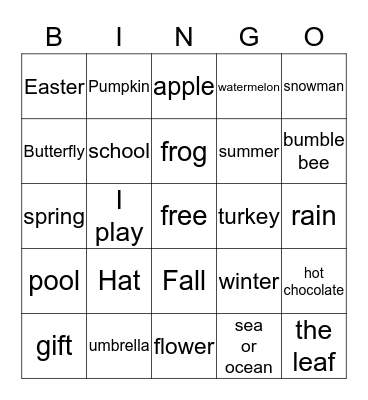Let's Practice Our Greek Bingo Card