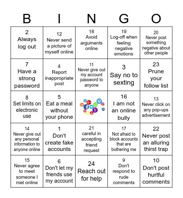 BINGOOD Bingo Card