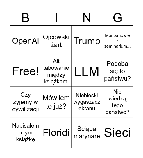 m bingo 2 Bingo Card