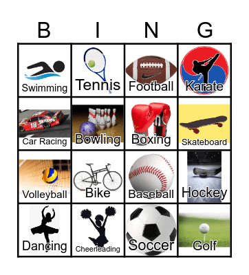 ASL Sports Bingo Card