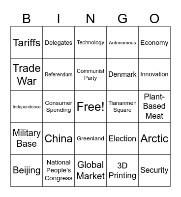 CNN 10 3/11/25 Bingo Card