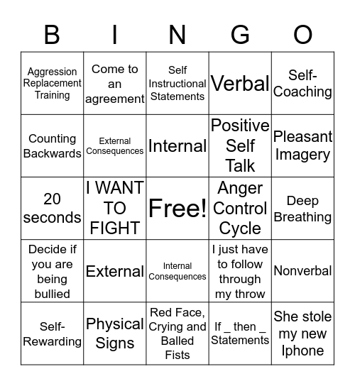 ART Bingo Card