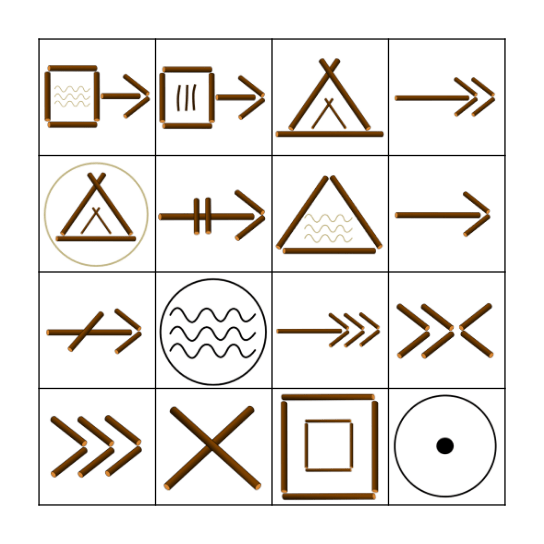 Signes de piste Bingo Card