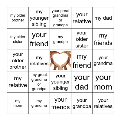 niwâhkômâkanak 2 - english cards Bingo Card