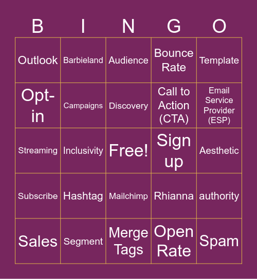 Buzzword BINGO! Bingo Card