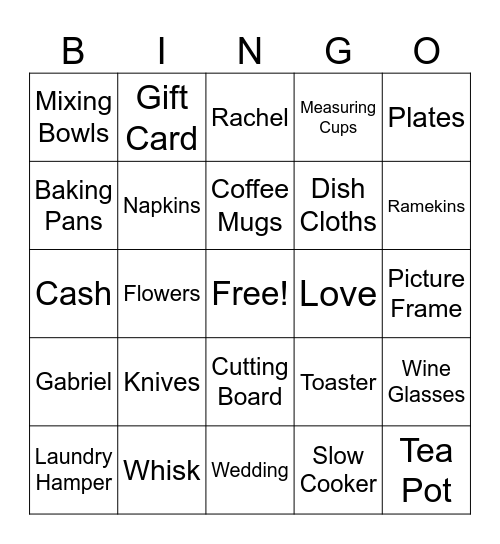 Future Salas Bingo Card