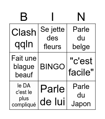 Cassandro Cancellara Bingo Card