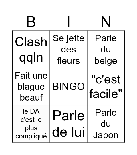 Cassandro Cancellara Bingo Card