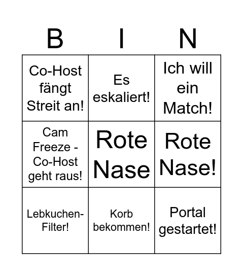 FrisssTok Bingo Card