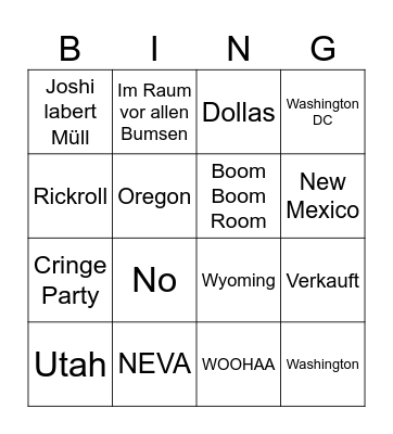ayto Bingo Card