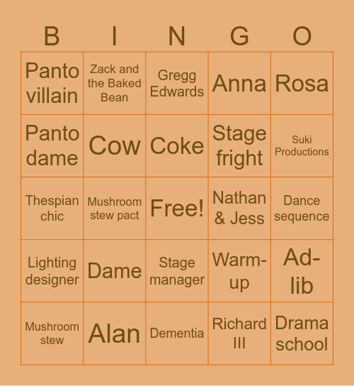 ONYD FUN(draiser) 🫘🐮 Bingo Card