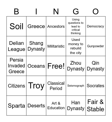 Quakers, Penn, Coming to America Bingo Card