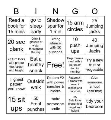March Spring Bingo Card