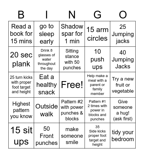 March Spring Bingo Card