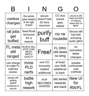 7.2 PVP UPDATE BINGO Card
