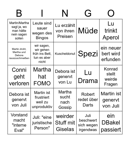 ZwiTre - Bingo Card