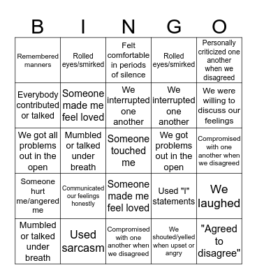 Bingo Card