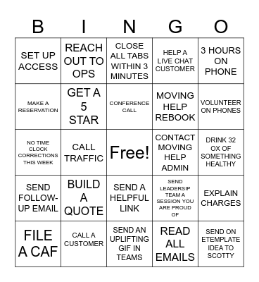 SMS BINGO Card