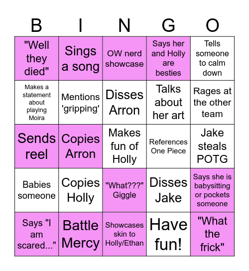 Abi Bingo Card