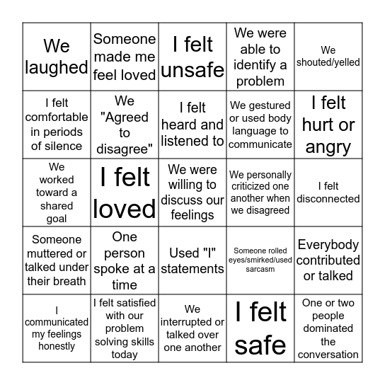 Bingo Card