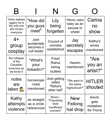 Board Game & Co Bingo Card