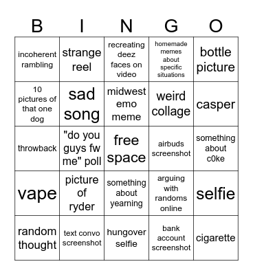 sp1derbit3s cfs bingo Card