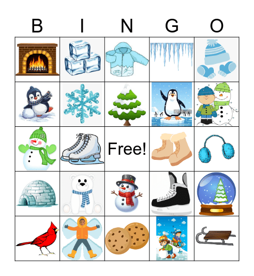 Winter Bingo Card