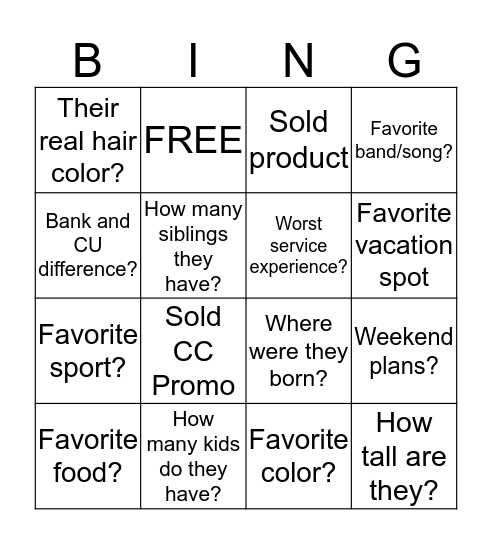 Boring Saturday Bingo Card