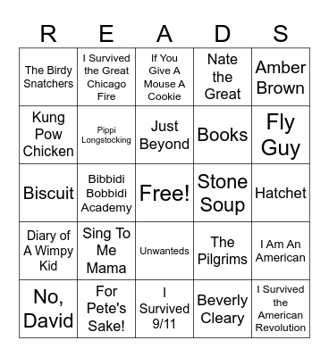 Read Across America Week! Bingo Card