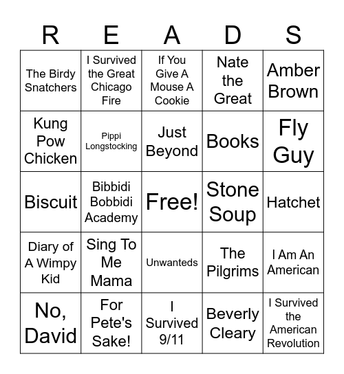 Read Across America Week! Bingo Card
