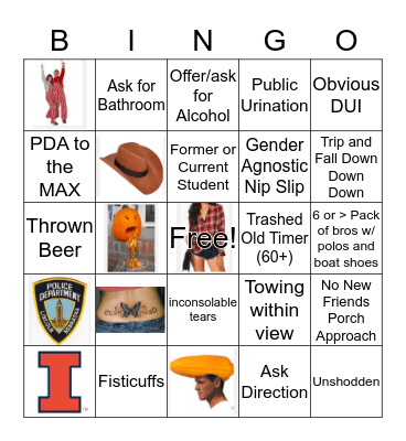 October 1st Bingo Card
