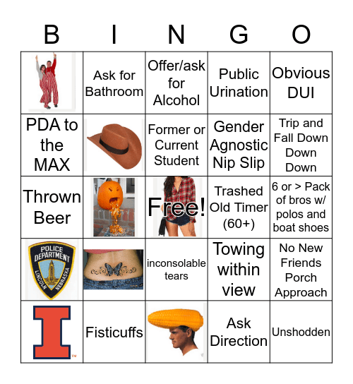 October 1st Bingo Card