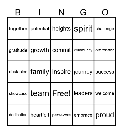 EOY Bingo Card