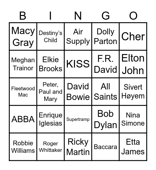 👀 Bingo 96 👀 Bingo Card