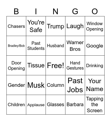 Orla Bingo Card