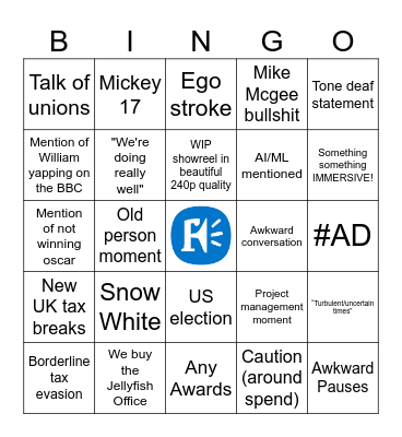 Town Hall March 2025 Bingo Card