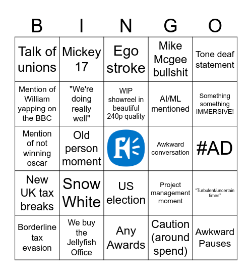 Town Hall March 2025 Bingo Card