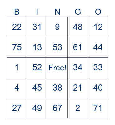 St Patrick's Day DLM 2025 Bingo Card