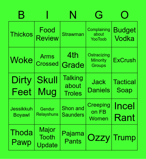 Boglim Bingo (BDay Edition) Bingo Card