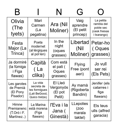 Bingo MN25 Bingo Card