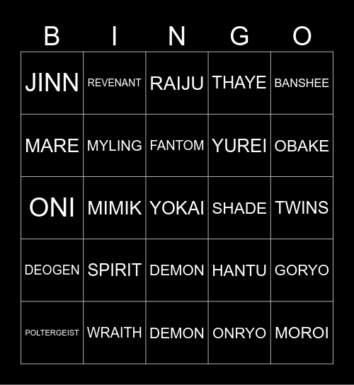 Phasbingo Card phasbingo-card