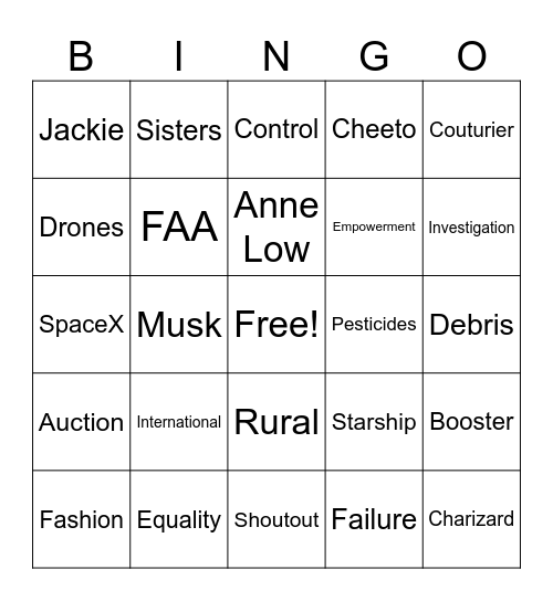 CNN 10 3/12/24 Bingo Card