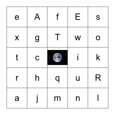 Earth Day Bingo Card