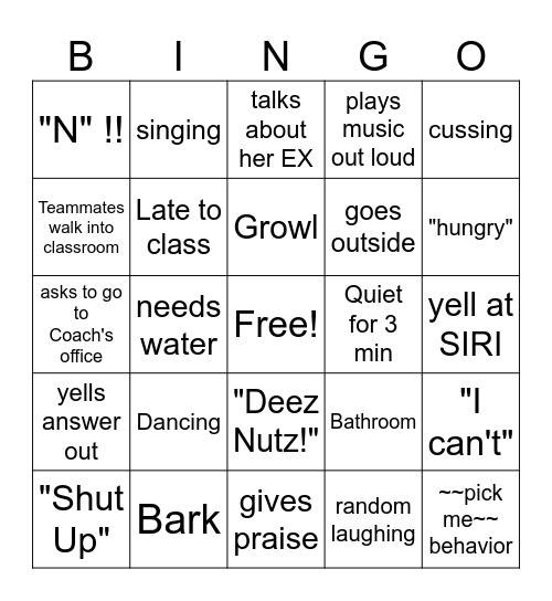 D.O.H.T. ??  BINGO Card