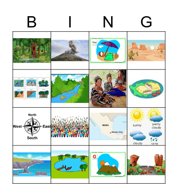 My Country Bingo Card