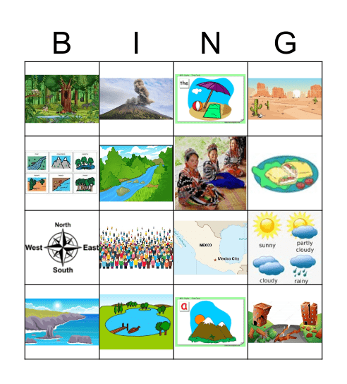 My Country Bingo Card