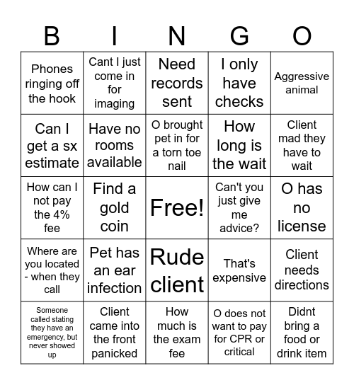 St Patricks day - CSR Bingo Card