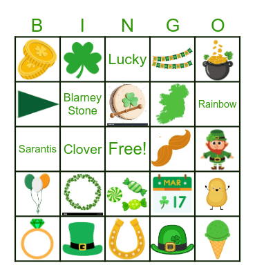 LUCK  OF  THE  IRISH Bingo Card